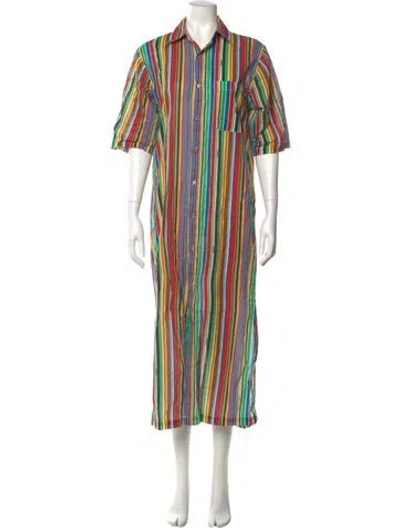 Pre-owned Simon Miller Linen Long Dress In Black