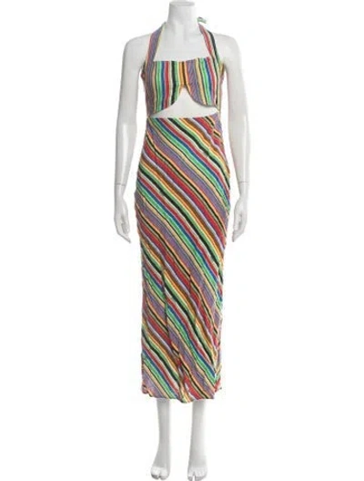 Pre-owned Simon Miller Linen Long Dress In Blue