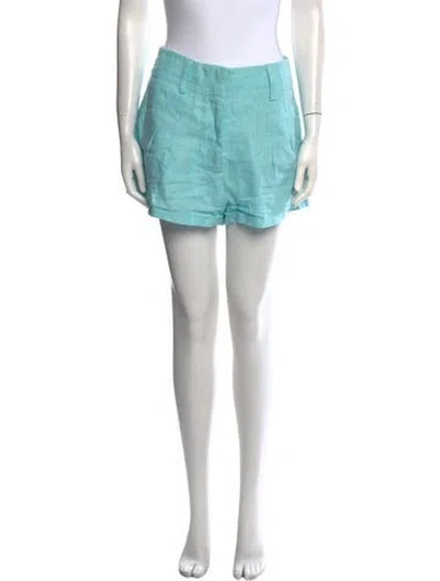 Pre-owned Simon Miller Linen Mini Shorts In Blue