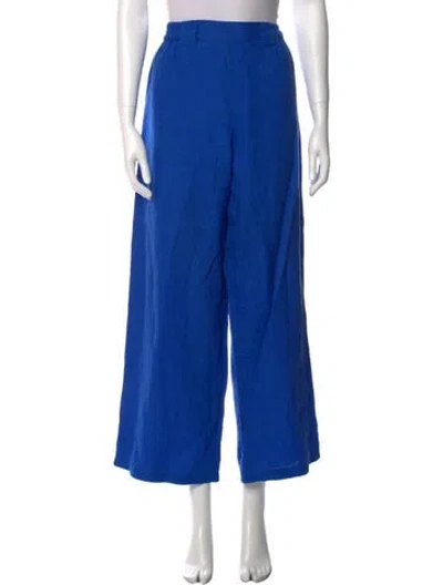 Pre-owned Simon Miller Linen Wide Leg Pants In Blue