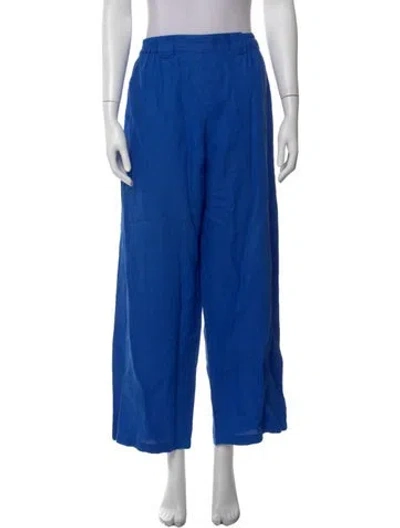 Pre-owned Simon Miller Linen Wide Leg Pants In Blue