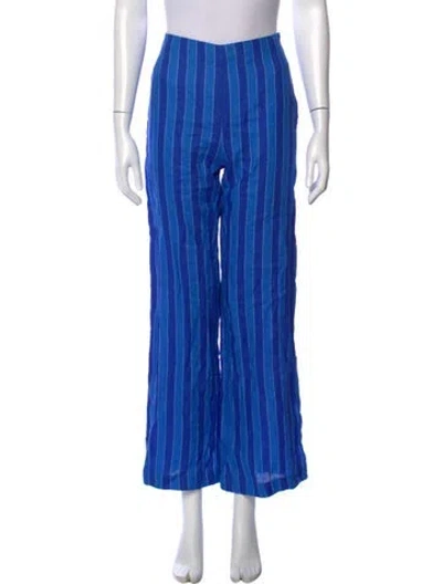 Pre-owned Simon Miller Linen Wide Leg Pants In Blue