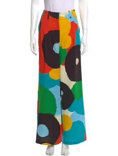 Pre-owned Simon Miller Linen Wide Leg Pants In Green