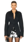 Simon Miller Loch Poplin Button Up Shirt In Black In Black