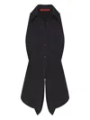 Simon Miller Loch Button-up Top In Black