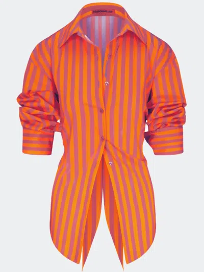 Simon Miller Loch Shirt In Orange