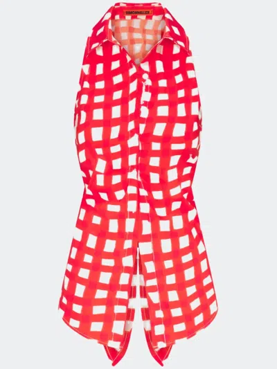 Simon Miller Loch Shirt In Red