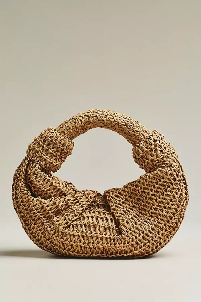 Simon Miller Lopsy Raffia Bag In Brown