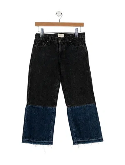 Pre-owned Simon Miller Low-rise Wide Leg Jeans In Black