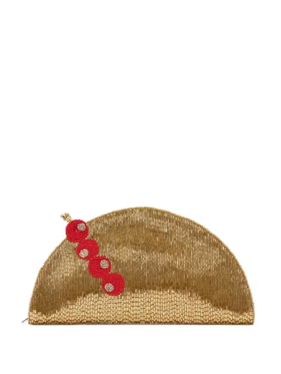 Simon Miller Lune Clutch Bag In Gold