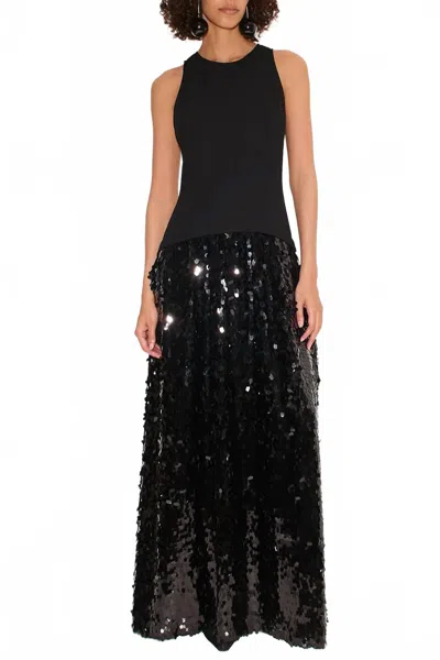 Simon Miller Memphis Crepe Sequin Dress In Black