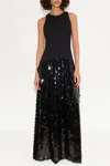 Simon Miller Memphis Crepe Sequin Dress In Black