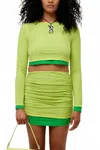 Simon Miller Green Mimsy Long Sleeve T-shirt In Yellow