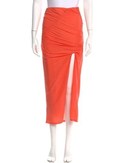 Pre-owned Simon Miller Midi Length Skirt In Orange