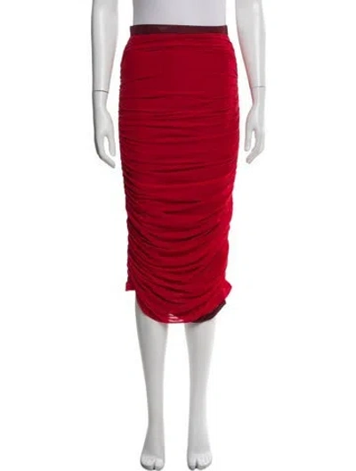 Pre-owned Simon Miller Midi Length Skirt In Red