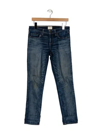 Pre-owned Simon Miller Mid-rise Straight Leg Jeans In Blue