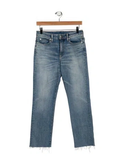 Pre-owned Simon Miller Mid-rise Straight Leg Jeans In Blue