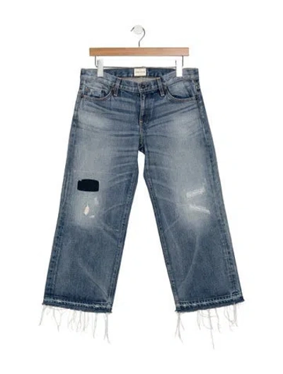 Pre-owned Simon Miller Mid-rise Straight Leg Jeans In Blue