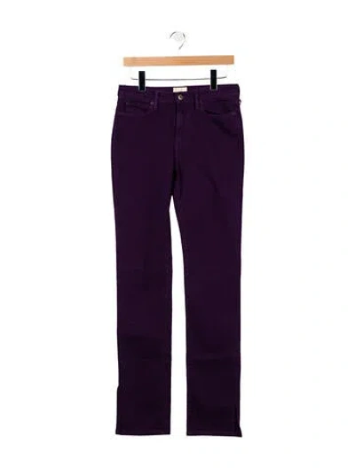 Pre-owned Simon Miller Mid-rise Straight Leg Jeans In Purple