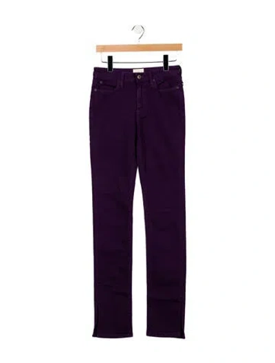 Pre-owned Simon Miller Mid-rise Straight Leg Jeans In Purple