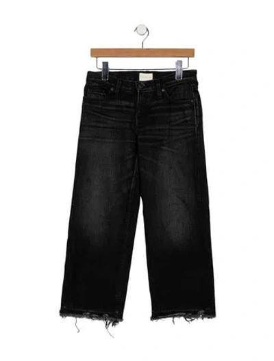 Pre-owned Simon Miller Mid-rise Wide Leg Jeans In Black