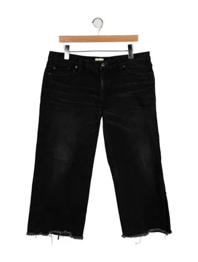 Pre-owned Simon Miller Mid-rise Wide Leg Jeans In Black