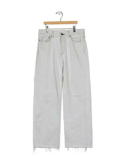 Pre-owned Simon Miller Mid-rise Wide Leg Jeans In Blue