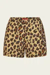 Simon Miller Mina Linen Short In Leopard