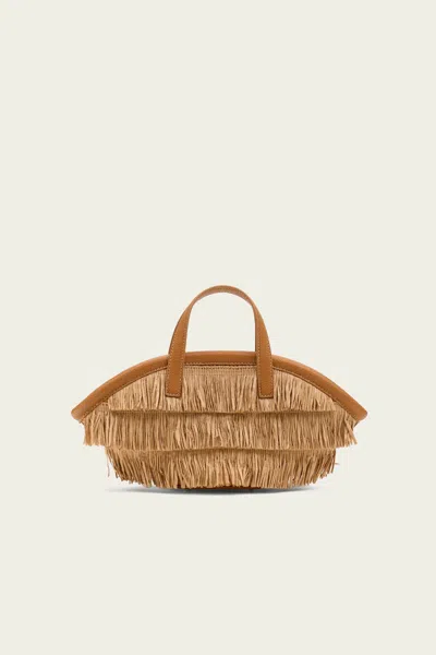 Simon Miller Mini Fringe Mercado Tote In Natural