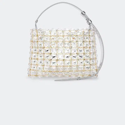 Simon Miller Crystal Mini Puffin In Clear In Nude