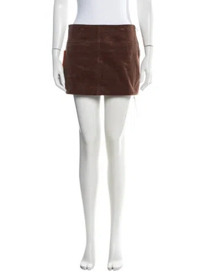 Pre-owned Simon Miller Mini Skirt In Brown