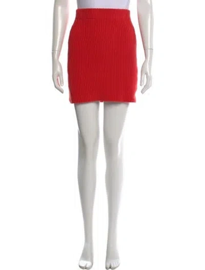 Pre-owned Simon Miller Mini Skirt W/ Tags In Red