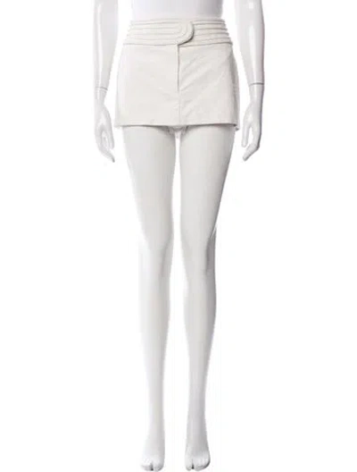 Pre-owned Simon Miller Mini Skirt In White