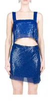 Simon Miller Missy Chainmail Top In University Blue In Multi