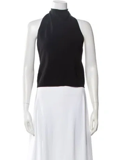 Pre-owned Simon Miller Mock Neck Sleeveless Top W/ Tags In Black