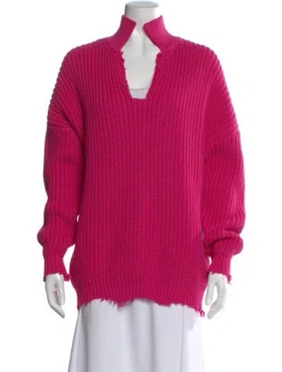 Pre-owned Simon Miller Mock Neck Sweater In Pink
