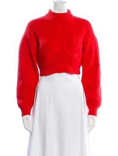 Pre-owned Simon Miller Mock Neck Sweater In Red