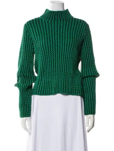 Pre-owned Simon Miller Mock Neck Sweater W/ Tags In Green