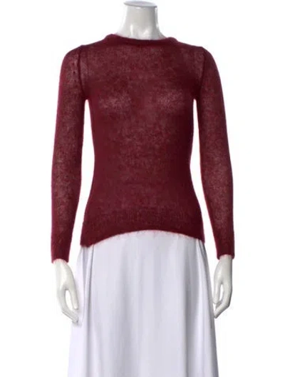 Pre-owned Simon Miller Mohair Crew Neck Sweater In Red