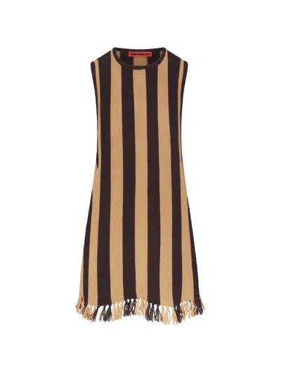 Simon Miller Moji Mini Dress In Brown