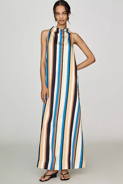 Simon Miller Mona Twill Maxi Dress In Multi