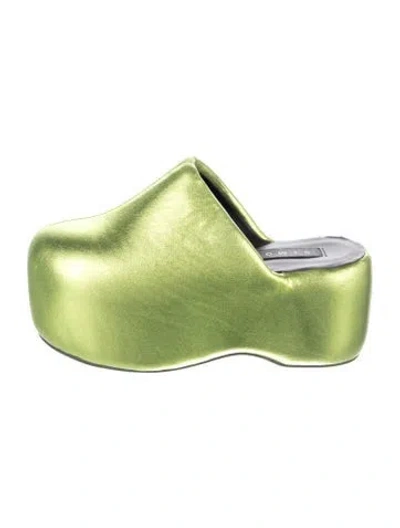 Pre-owned Simon Miller Mules In Green