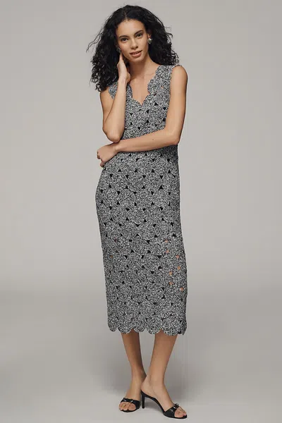Simon Miller Muro Crochet Midi Dress In Grey