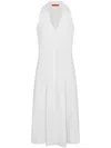 Simon Miller Nava Poplin Midi Dress In White