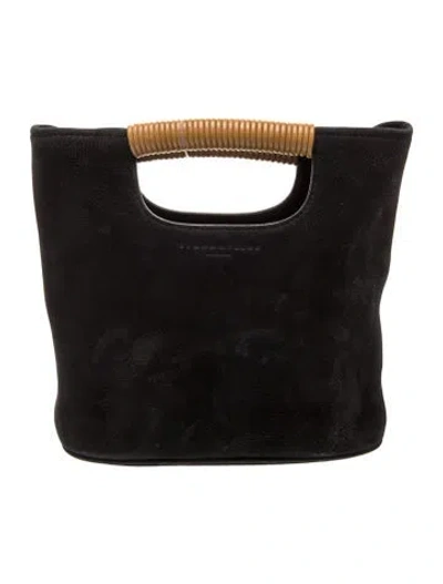 Pre-owned Simon Miller Nubuck Top Handle Bag In Black