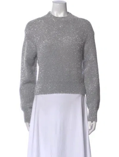 Pre-owned Simon Miller Nylon Crew Neck Sweater In Gray