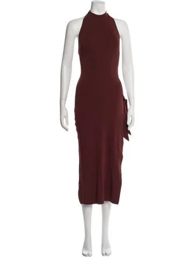 Pre-owned Simon Miller Nylon Long Dress In Burgundy