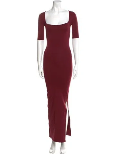 Pre-owned Simon Miller Nylon Long Dress In Burgundy