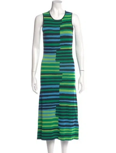 Pre-owned Simon Miller Nylon Long Dress In Green