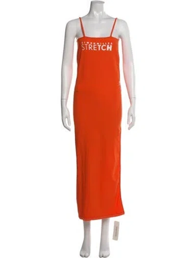 Pre-owned Simon Miller Nylon Long Dress In Orange